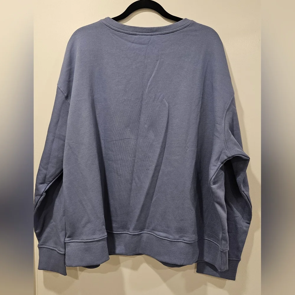 Pact Ombre Lotus Slouchy Crewneck Sweatshirt Organic Cotton 2X - Picture 7 of 7